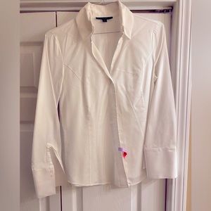 Antonio Melani white dress shirt. Size M.